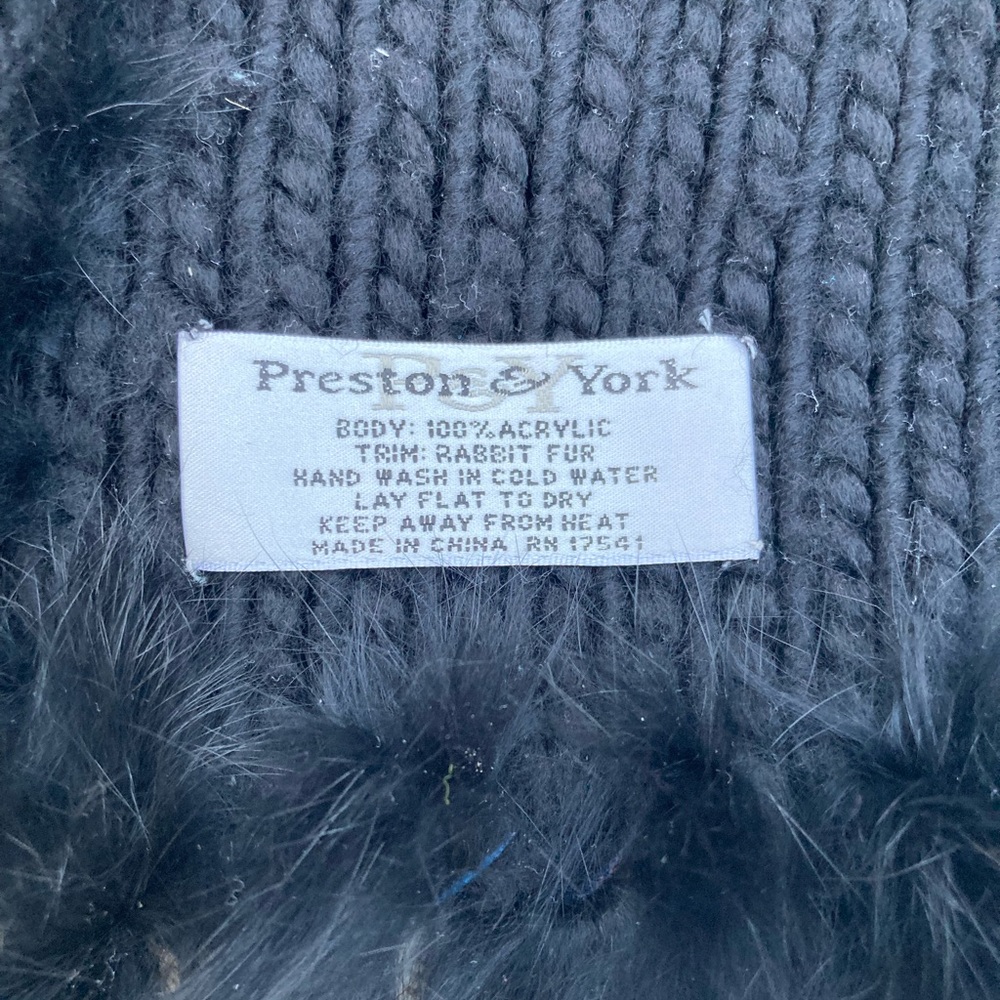 Preston and York Rabbit fur scarf